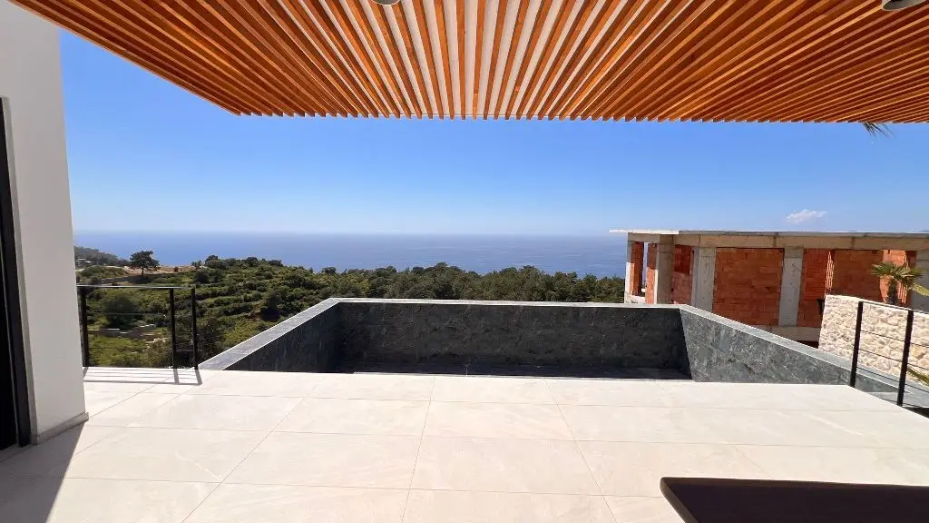 Shaded terrace